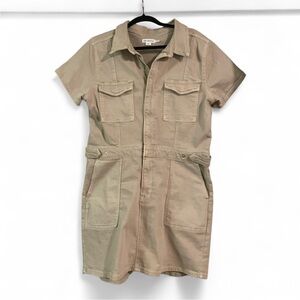 Good American Denim Khaki Mini Dress